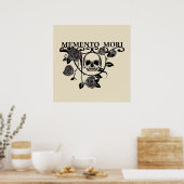 Memento-Mori-Rose Poster (Küche)