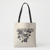 Memento-Mori-Rose Tasche (Vorderseite)