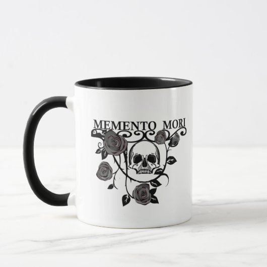 Memento-Mori-Rose Tasse (Links)