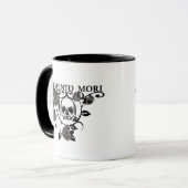 Memento-Mori-Rose Tasse (Vorderseite Links)