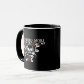 Memento mori rote Rosen Tasse (Vorderseite Links)