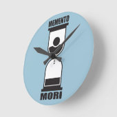 Memento Mori Runde Wanduhr (Winkel)