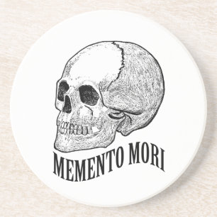 Memento mori sandstein untersetzer