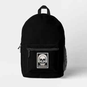 Memento Mori Schädel Bedruckter Rucksack