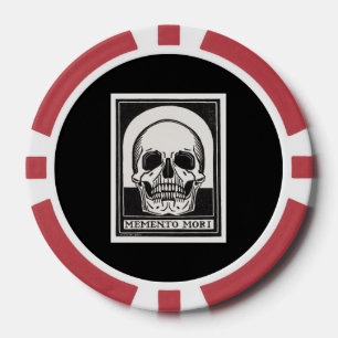 Memento Mori Schädel Pokerchips