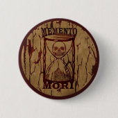 Memento-Mori-Schädelstündchen Button (Vorderseite)