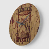 Memento-Mori-Schädelstündchen Große Wanduhr (Winkel)