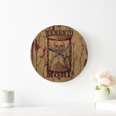 Memento-Mori-Schädelstündchen Große Wanduhr (Zuhause)