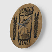 Memento-Mori-Schädelstündchen Große Wanduhr (Winkel)