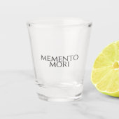Memento Mori Schnapsglas (Vorderseite)