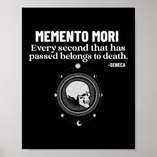 Memento Mori Seneca Stoicismus Stoische Philosophi Poster
