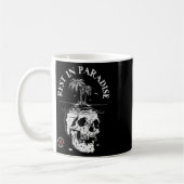 Memento Mori Shirt - Erholung im Paradies - Latein Kaffeetasse (Links)
