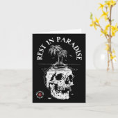 Memento Mori Shirt - Erholung im Paradies - Latein Karte (Gelbe Blume)