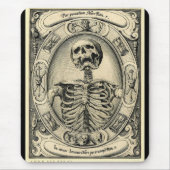 Memento Mori Skeleton gotisches Mousepad - (Vorne)