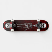 Memento Mori - Skeleton Skateboard Design (Horizontal)