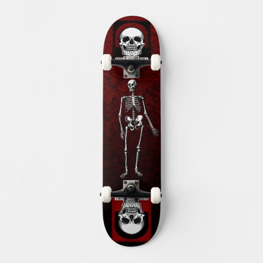 Memento Mori - Skeleton Skateboard Design (Vorderseite)