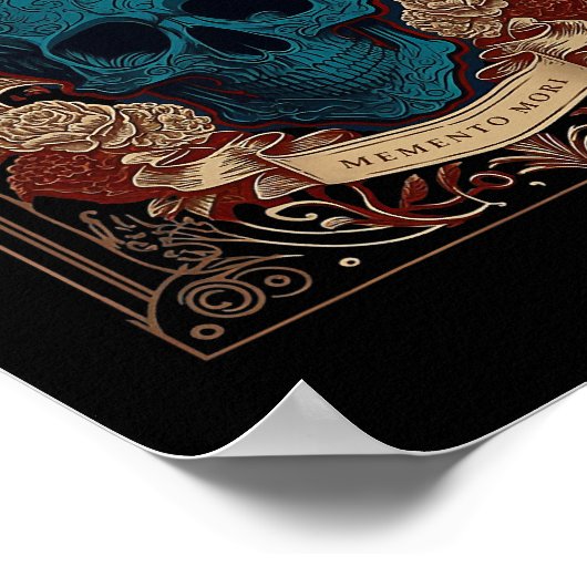 Memento Mori Skull 7 Poster (Ecke)