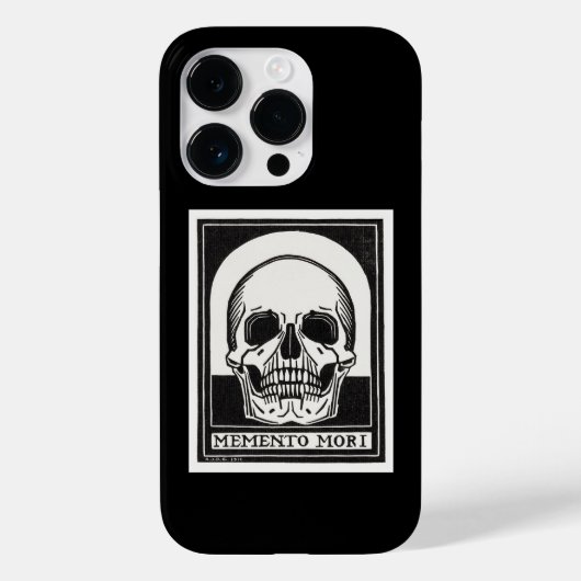 Memento Mori Skull Art Case-Mate iPhone Hülle (Rückseite)