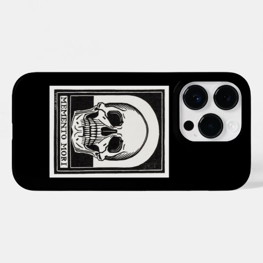 Memento Mori Skull Art Case-Mate iPhone Hülle (Rückseite (Horizontal))