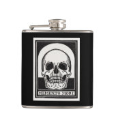 Memento Mori Skull Art Flachmann (Vorderseite)