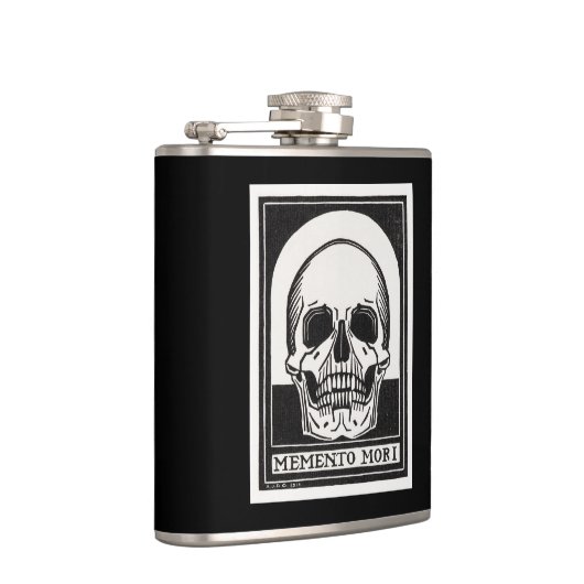 Memento Mori Skull Art Flachmann (Rechts)