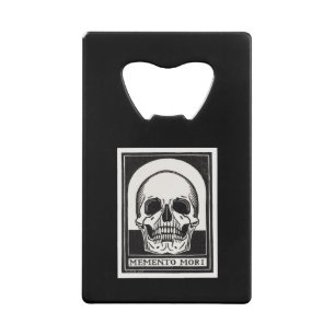 Memento Mori Skull Art Geldbeutel Flaschenöffner