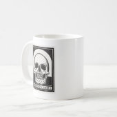 Memento Mori Skull Art Kaffeetasse (Vorderseite Links)