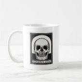 Memento Mori Skull Art Kaffeetasse (Links)