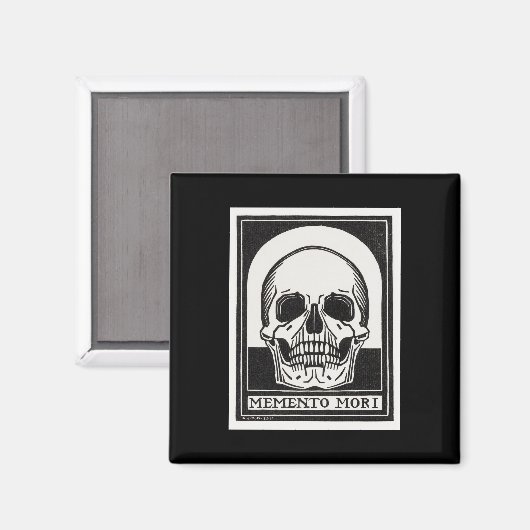 Memento Mori Skull Art Magnet (Vorderseite/Rückseite)