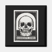 Memento Mori Skull Art Magnet (Vorne)