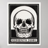 Memento Mori Skull Art Poster (Vorne)