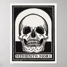 Memento Mori Skull Art Poster