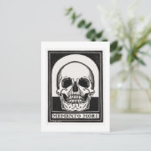 Memento Mori Skull Art Postkarte (Stehend Vorderseite)