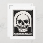 Memento Mori Skull Art Postkarte (Vorne/Hinten)