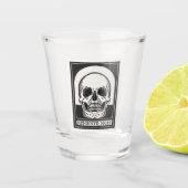 Memento Mori Skull Art Schnapsglas (Vorderseite)