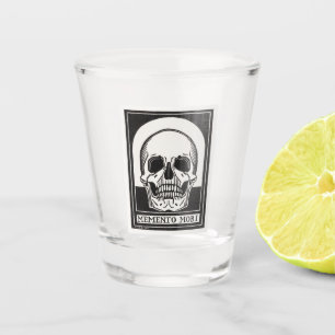 Memento Mori Skull Art Schnapsglas