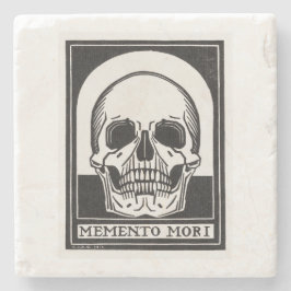 Memento Mori Skull Art Steinuntersetzer