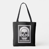 Memento Mori Skull Art Tasche (Rückseite)