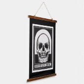 Memento Mori Skull Art Wandteppich Mit Holzrahmen (Gewinkelt)