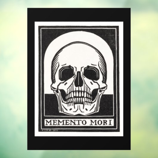 Memento Mori Skull Fensteraufkleber (Blatt 3)