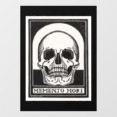 Memento Mori Skull Fensteraufkleber (Blatt)