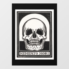 Memento Mori Skull Fensteraufkleber
