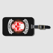 Memento Mori Skull Ihre Zeit wird kommen Gepäckanhänger (Vorderseite (Horizontal))