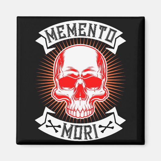 Memento Mori Skull Ihre Zeit wird kommen Magnet (Vorne)
