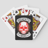 Memento Mori Skull Ihre Zeit wird kommen Spielkarten (Rückseite)