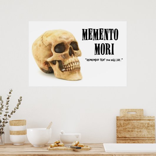 Memento Mori - Skull Poster (Küche)
