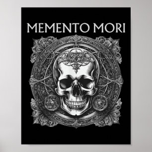 Memento Mori Skull Stoic Philosophie Männer Frauen Poster