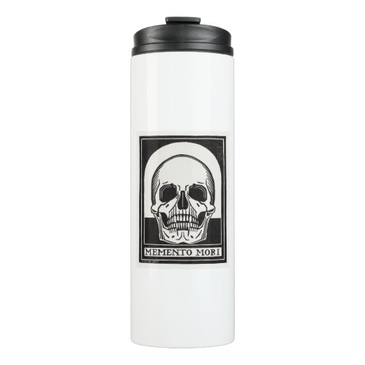 Memento Mori Skull Thermosbecher (Vorderseite)