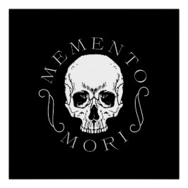 Memento Mori Skull Wall Art Poster