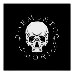 Memento Mori Skull Wall Art Poster